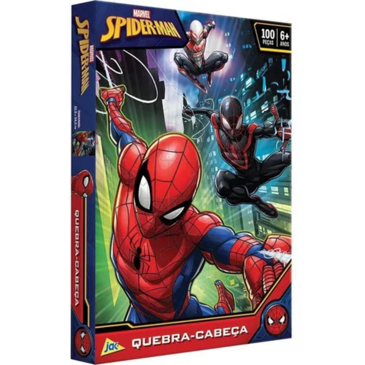 Spider-Man Quebra-Cabeça - 100 Peças - Toyster Spider-Man Quebra-Cabeça - 100 Peças - Toyster